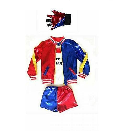 Harley Quinn Halloween Cosplay til piger H 150cm