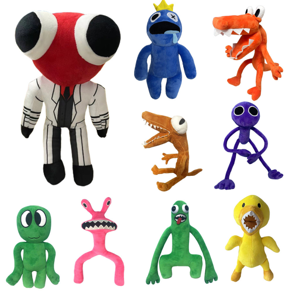 Rainbow Friends Plyslegetøj Tegneserie Spillefigurer Dukke Børnegave orange