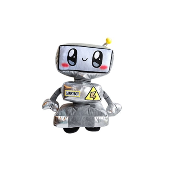 Lankybox Mekanisk plys legetøj med LED Thicc Shark Boxy Robot Doll. robot