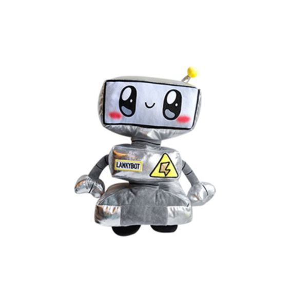 Lankybox Plys Mekanisk Legetøj med LED Thicc Shark Boxy Robot Doll . robot