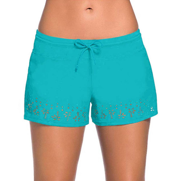 Bikinitrusser til kvinder Badetøj Beach Shorts Hot Pants Badetøj . Blue,M