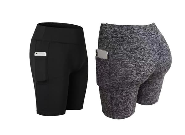 Mustat Eastiska Treenitightsit taskut molemmilla puolilla  L - black l
