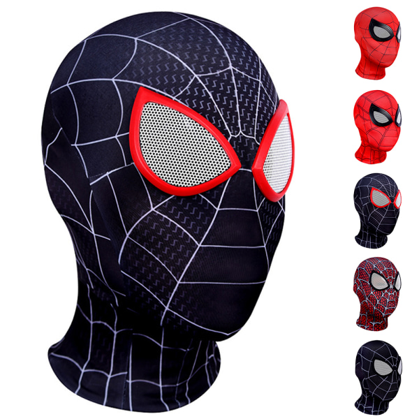 Spiderman Mask Halloween Kostym Cosplay Balaclava Huppu Aikuinen #4