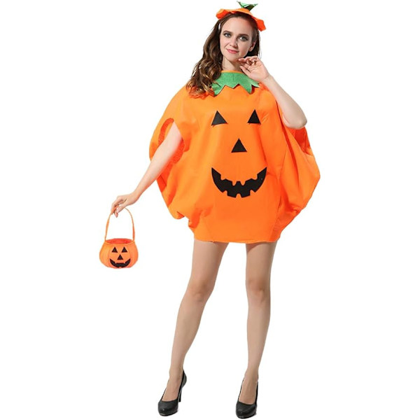 3 kpl Halloween-kurpitsanaisten puku Kurpitsa Cosplay-juhlavaatteet