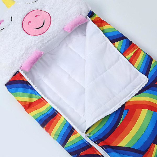 Ny sovepose for barn med tegneseriedyr - katt H pink M(160cm*60cm)