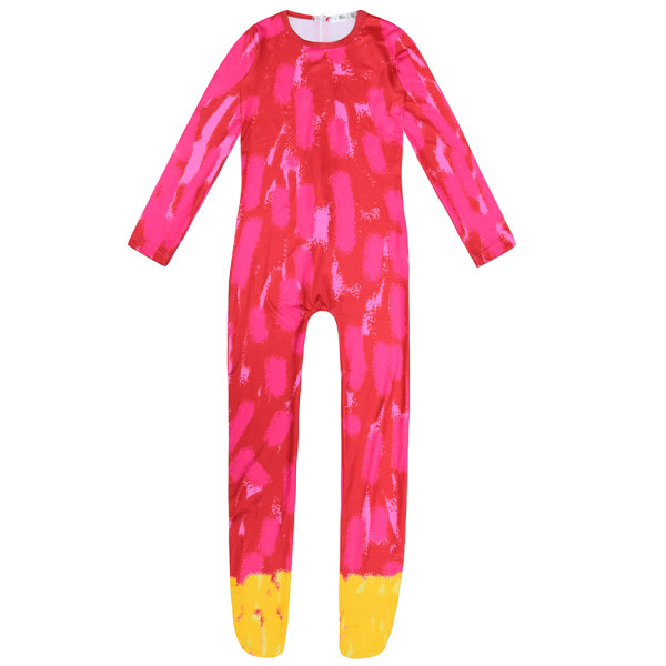 Poppy Playtime Huggy Wuggy Cosplay Kostyme Jumpsuit + Hansker W 130Y