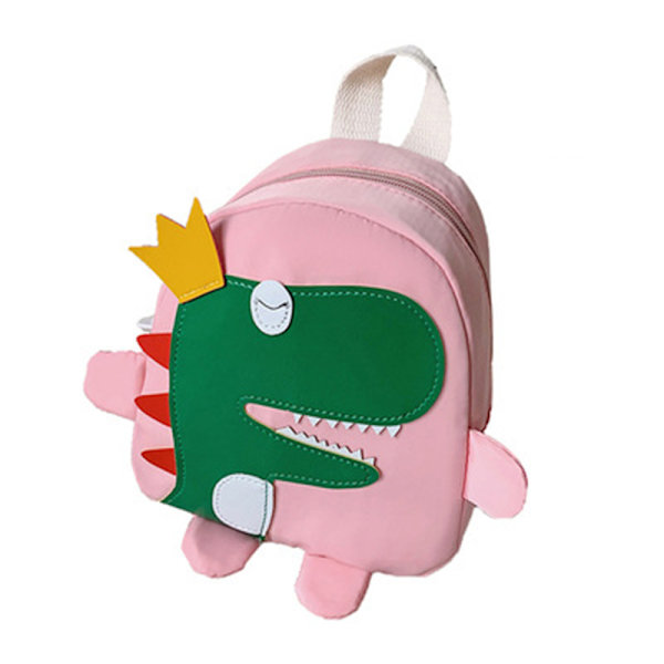 Tecknad Dinosaur Barn Ryggsäck Med Sele Mjuk Älskvärd Design Slitstark Lätt Långvarig För Barn Y Pink