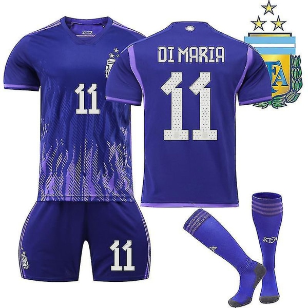 Argentina Champions Three Stars Away-tröja - Jersey Di maria 11 L