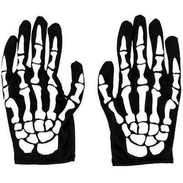 Skelet Handsker Halloween Cosplay Cosplay Handsker / (Vit)