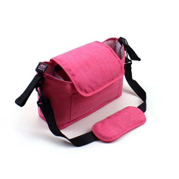 Hängande väska för barnvagn Stor kapacitet förvaringsväska för baby Pink