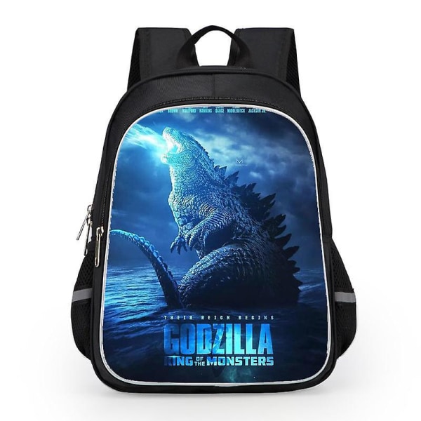 Godzilla Print School Bag Kids Waterproof Backpack #1 Y 11 L