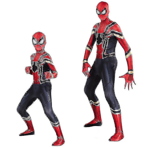 Spider-man Homecoming Iron Suit Superhjältedräkt Halloween _v mask For Kids