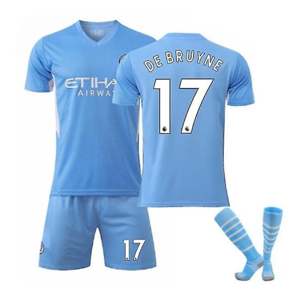 De Bruyne 17 Jersey Hemma 21-22 New Season Boys Manchester City - XL