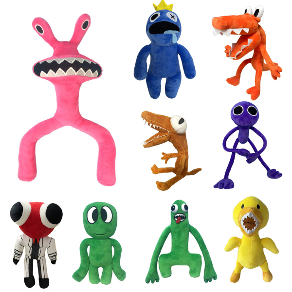 Rainbow Friends Plyslegetøj Tegneserie Spillefigurer Dukke Børnegave blue