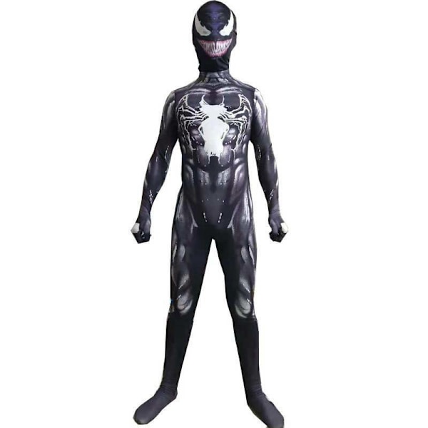 Barn Pojkar Venom Superhjälte Playsuit Jumpsuit Cosplay Kostymer - 130cm