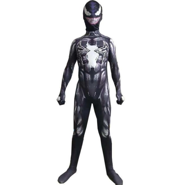 Børne Drenge Venom Superhelt Playsuit Jumpsuit Cosplay Kostumer 140cm