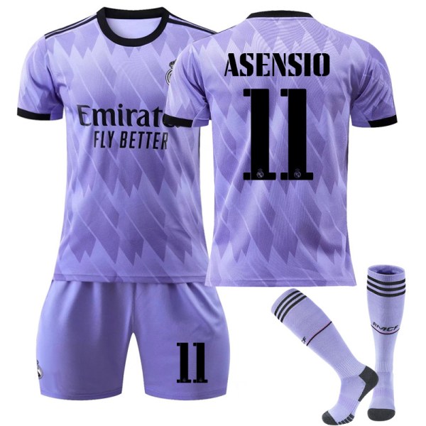 Ny sesong 2022-2023 Real Madrid fotballdrakt fotballuniformer ASENSIO 11 L