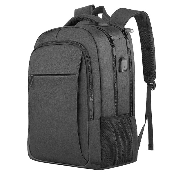 Överdimensionerad ryggsäck med laptopfack passar 18" noteb Y black