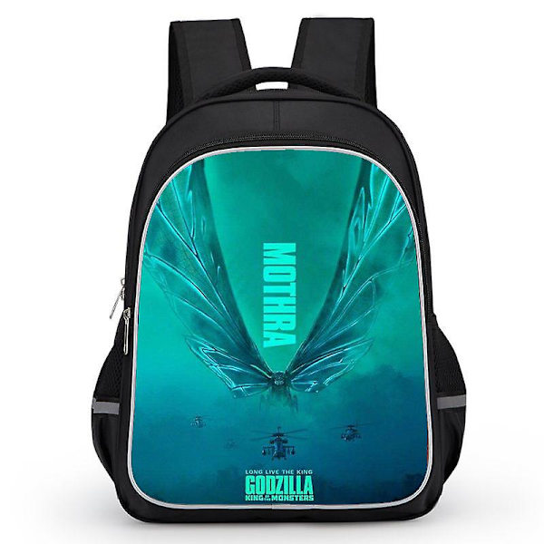 Godzilla Print School Bag Kids Waterproof Backpack #1 Y 17 M