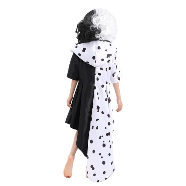 Barn Cruella Deville kostyme Halloween Carnival Cosplay Custom W M