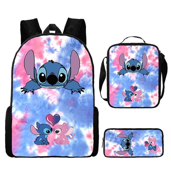 Stitch Ryggsekk Sett Skolesekk Y Style 24