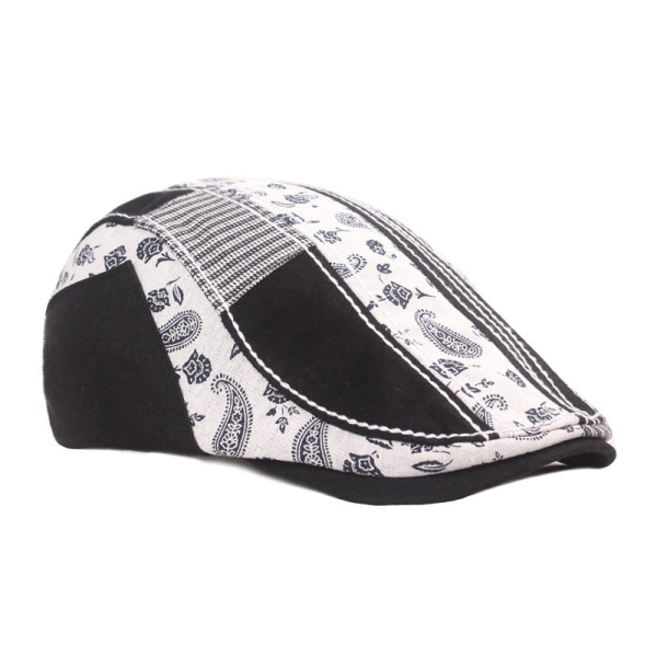 Kvinner Menn Beret Hat Paisley Peaked Cap Retro Beret Artistic Youth Hat Advance Hats H Default Title