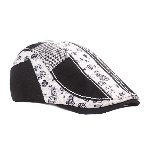 Kvinnor män Basker Hat Paisley Peaked Cap Retro Basker Konstnärlig Youth Hat Advance Hats H Default Title
