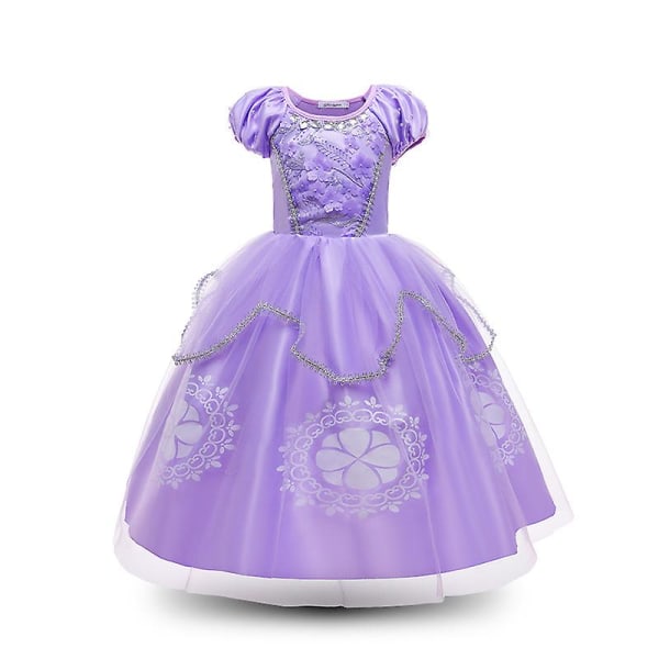 Lilla prinsesse Sofia kjole til pigebørn Cosplay 140CM