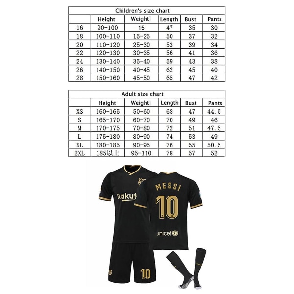 2122 Barca #10 Messi Fotballtrøye Treningstrøye Kostyme V7 xxl