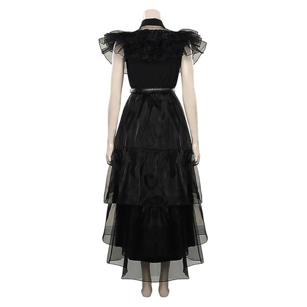 Onsdag Addams kostymekjole Halloween Cosplay festkostyme zy W L