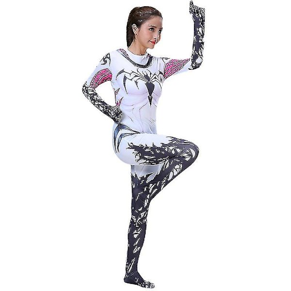 Venom Gwen Spiderman Jumpsuit Aikuiset Lapset Halloween Cosplay Puvut 140