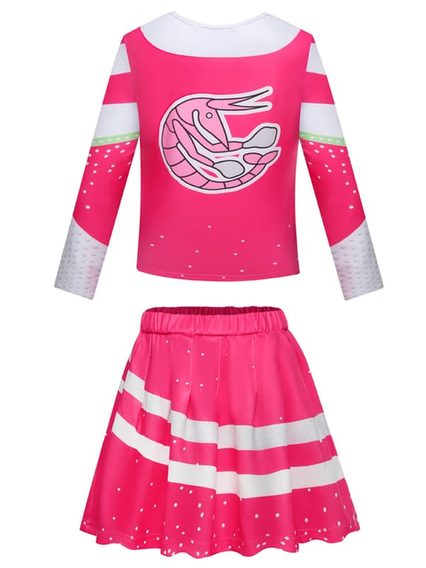 Zombies 3 kostym för barn flickor cheerleader outfit 140Y