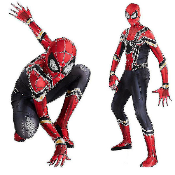 Spider-man Homecoming Iron Suit Superhjältedräkt Halloween _v mask one size