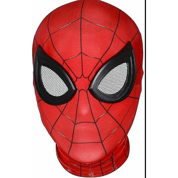 Spiderman kostume tilbehør | Sort/rød Halloween Cosplay Balaclava Hætte | Essential Mask til voksne Spiderman-temafester - 1 stk