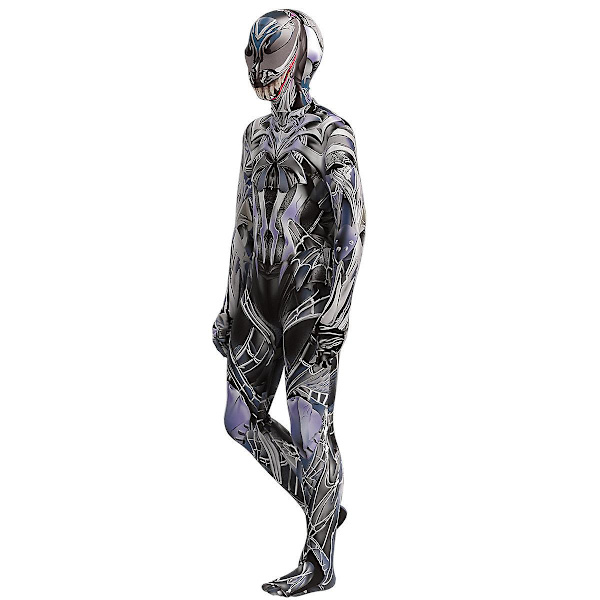 Venom Suit Cosplay Kostym Party Jumpsuit Monterade Barnkläder W 180cm