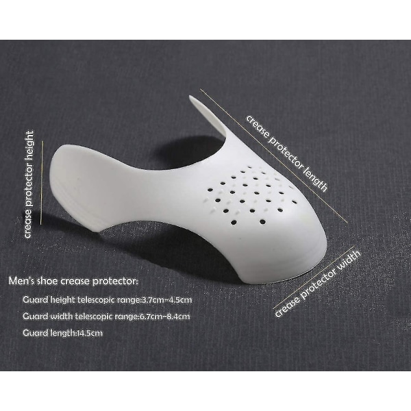 Air Force 1 anti-fold beskyttelse, anti-fold skobeskyttelse, mænds 7-12 tåbeskyttelse W Black L