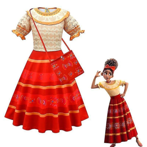 Encanto Dolores Cosplay Costume Girl Dress 110cm