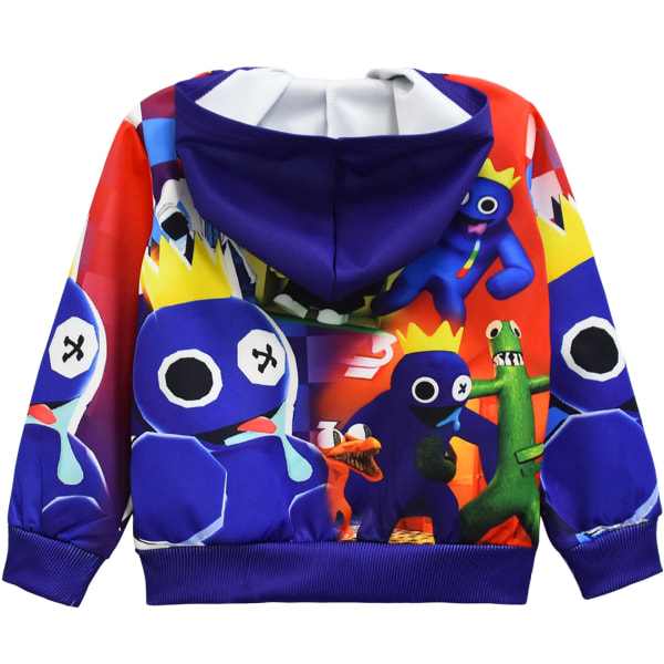 Roblox Rainbow Friends Rainbow Friends Hoodie med dragkedja  10 Y 2 120