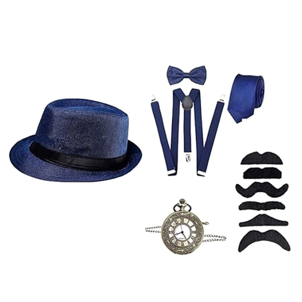 Cosplay-asu lisävarusteet Great Gatsby SININEN Blue