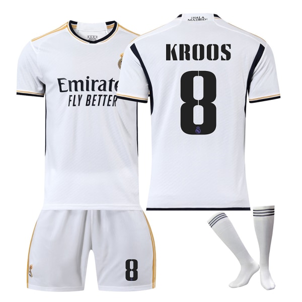 23 Real Madrid kotipaita nro 8 Kroos paita setti - #16