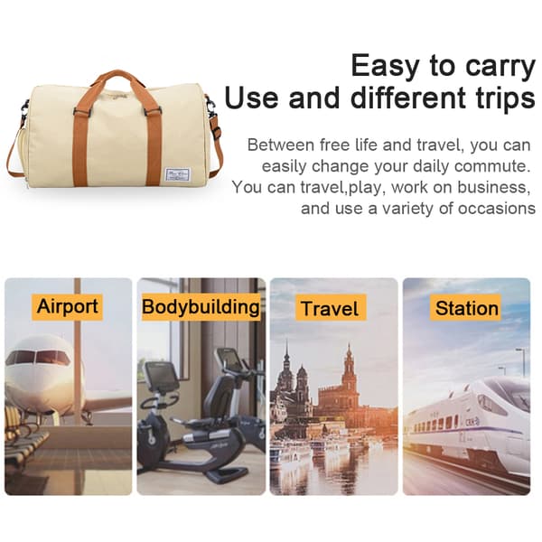 Urheilukassi kengille ja märälle taskulla, Travel Duffel H Khaki