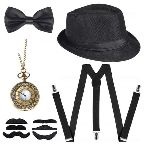 Cosplay kostumetilbehør Great Gatsby BLÅ Blue