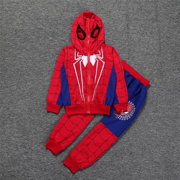 Sød Spiderman-hættetrøjer til børn Långbyxa træningsoverall H blue 8-9Years