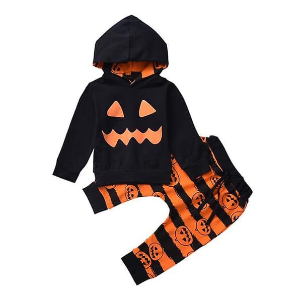 Barn Pojkar Halloween Kläder Set W black L