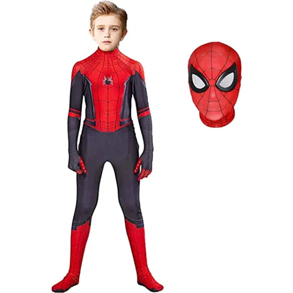 Spiderman Cosplay Bodysuit for Barn Halloween Cosplay Jumpsuitcm W 140