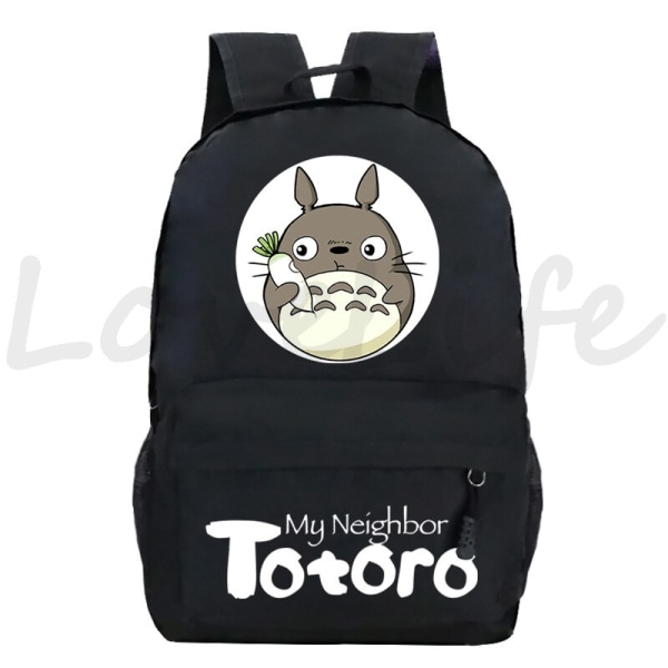 My Neighbor Totoro Rygsæk Anime Rygsæk Student Cartoon Skoletaske V style 1