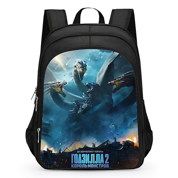 Godzilla Print chool Bag Kids Waterproof Backpack #1 Y 2 S