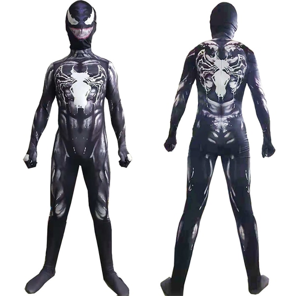 Venom Body Cosplay Costume Bodysuit Halloween Voksen Child W 150cm