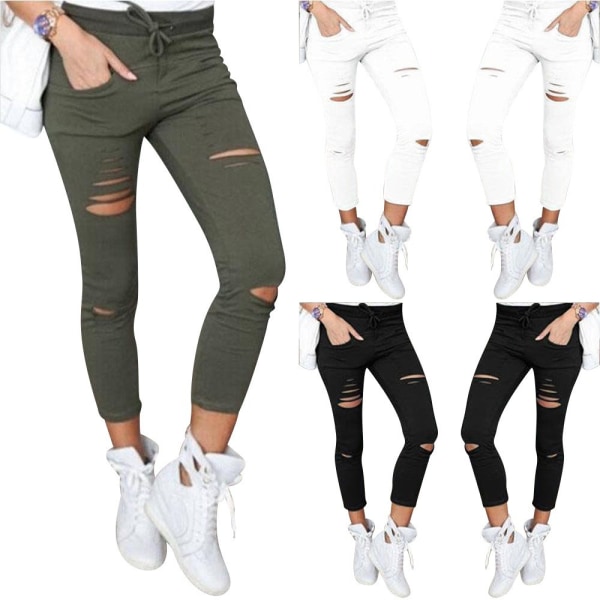 Jeans Leggings Stretch Jeggings v XL - Grön