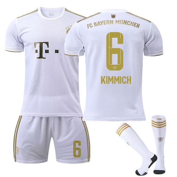 22-23 Bayern Borta #6 Joshua Kimmich T-shirt set - 2XL